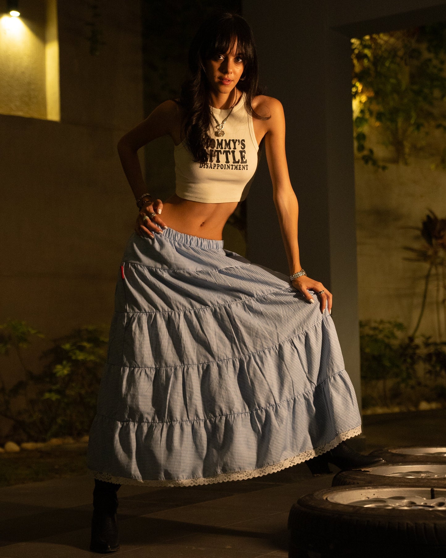 NO SIGNAL - Checkered Skirt