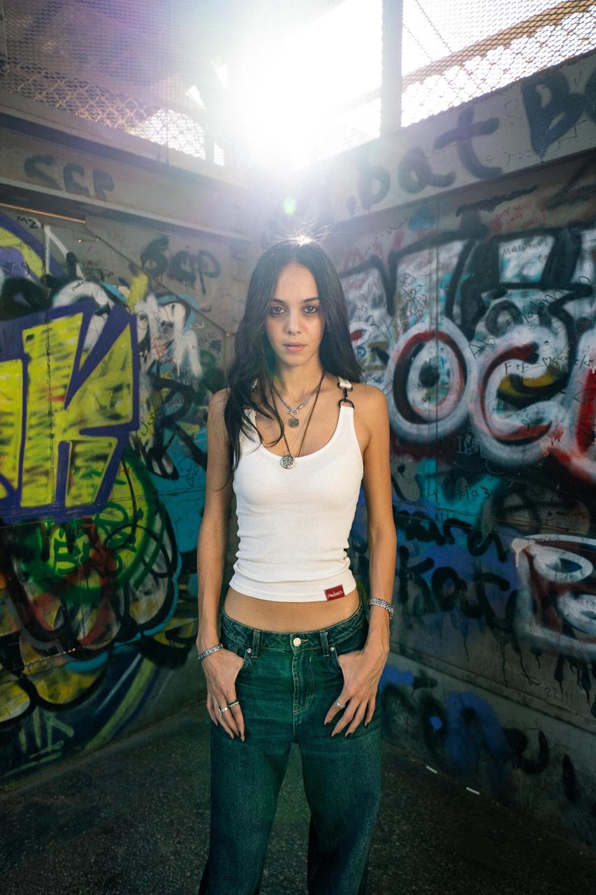 Disruptor Tank Top in White - Radhaus