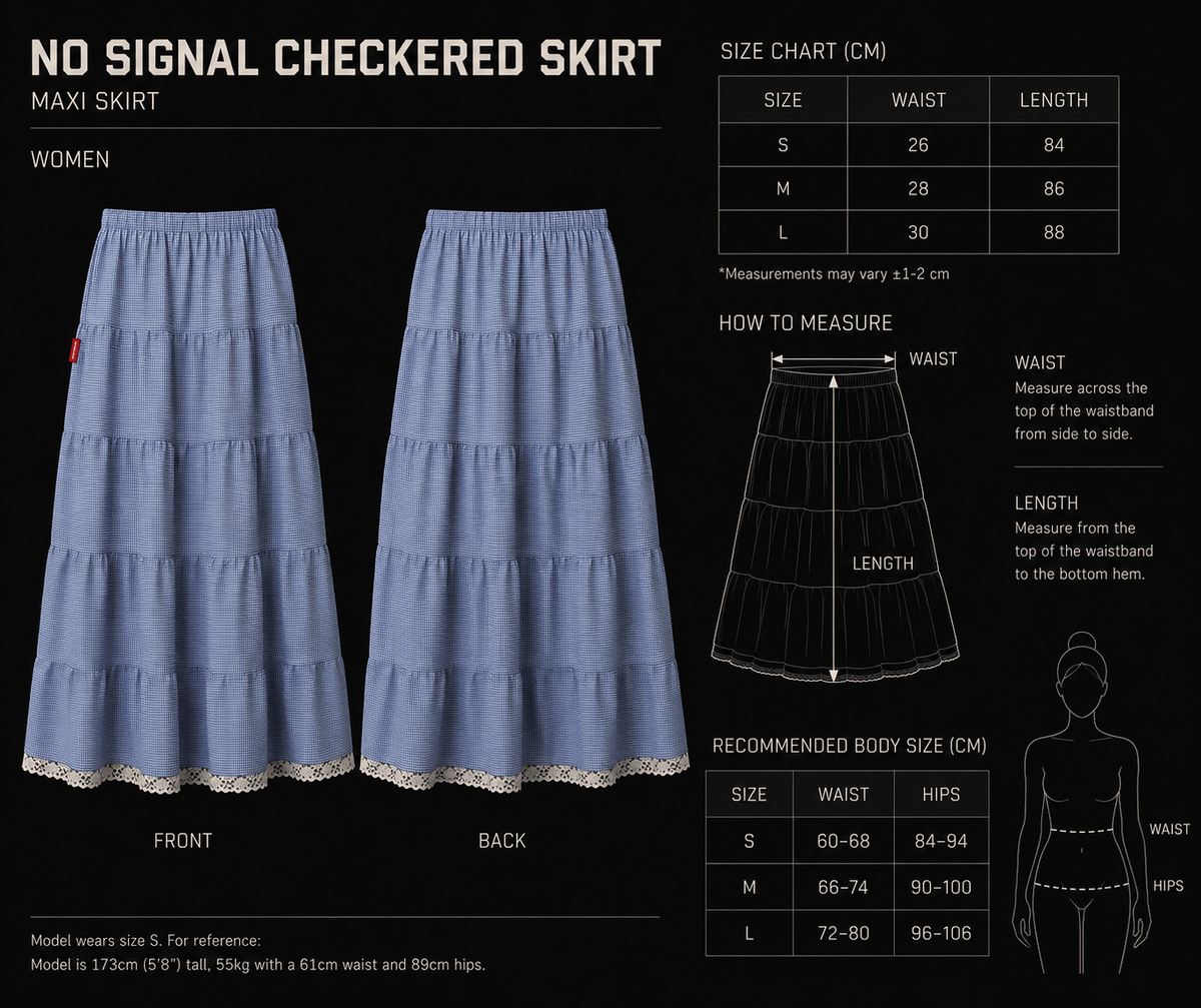 NO SIGNAL - Checkered Skirt - Radhaus