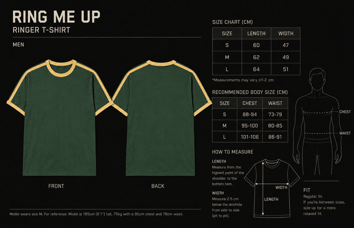 RING ME UP - Ringer Tee in Olive - Radhaus