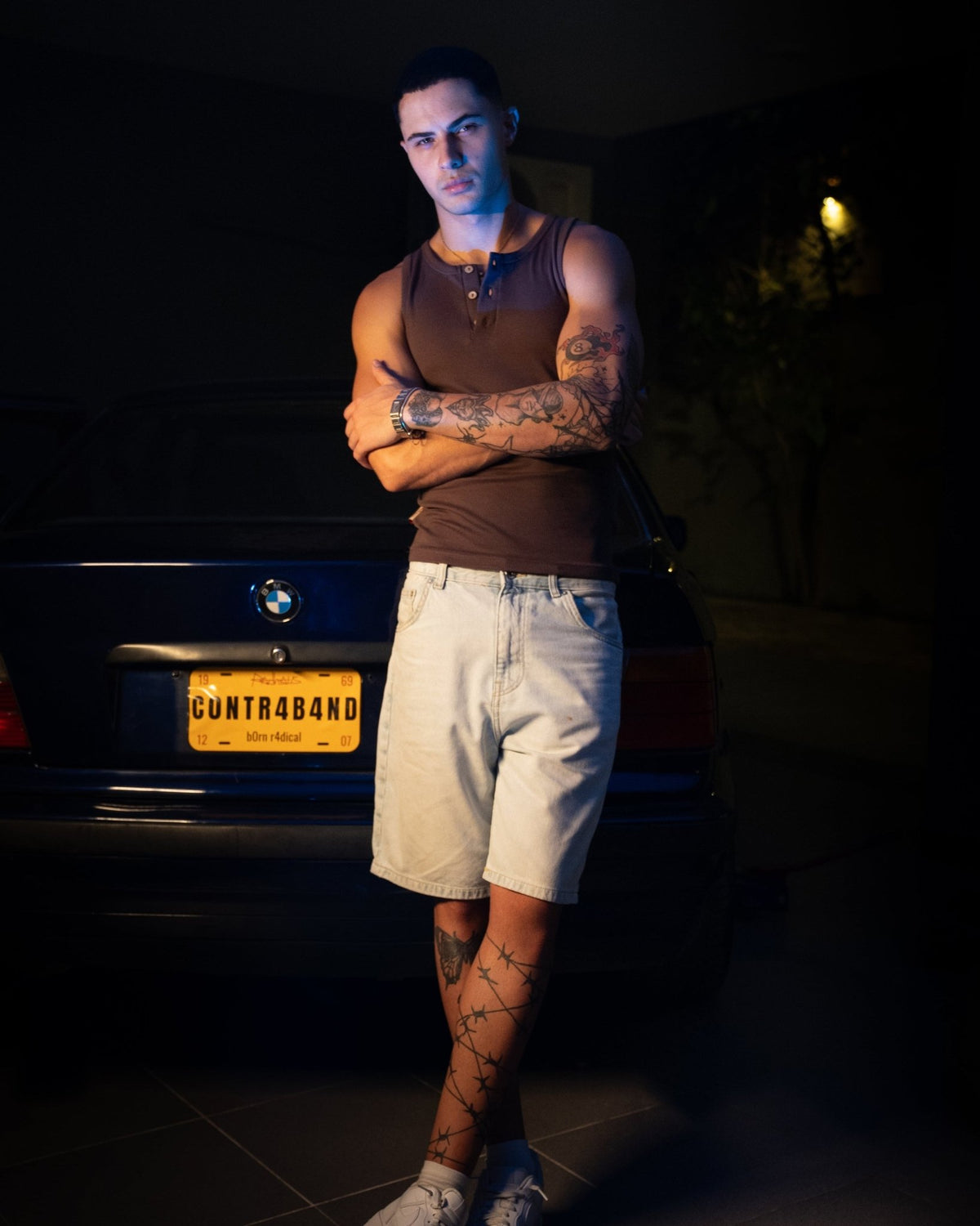 WIFE LOVER - Henley Tank in Brown - Radhaus